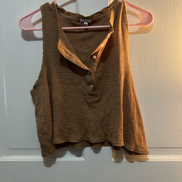 Cropped waffle top size L - Picture 4 of 5
